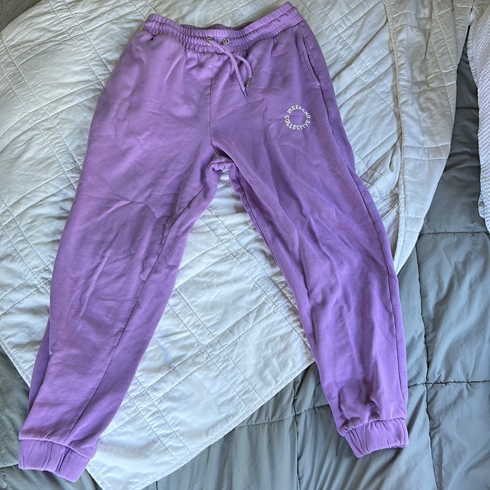 Purple joggers